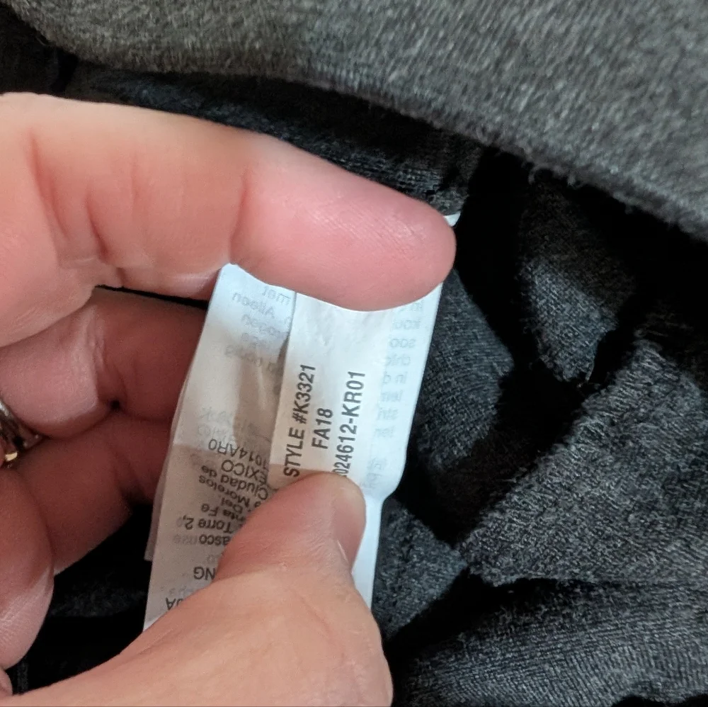 J. Crew Ponte wide-leg‎ crop with patch pockets Dark Grey